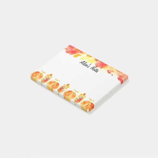 Hallo Herfst gepersonaliseerd Post-it® Notes (Schuin)