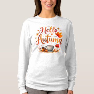 Hallo Herfst, gezellige nostalgie T-shirt