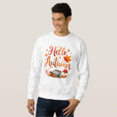 Hallo Herfst, gezellige nostalgie Trui (Voorkant volledig)
