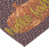 Hallo Herfst Glitter Pompoen Metallic Gold + Maroo Korte Tafelloper (Hoek)