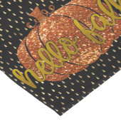 hallo Herfst Glitter Pumpkin + Metallic Gold & Bla Korte Tafelloper (Hoek)