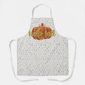 hallo Herfst Glitter Pumpkin + Metallic Gold & Whi Schort (Voorkant)