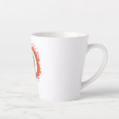 Hallo Herfst - grillig pompoenontwerp Latte Mok (Rechts)
