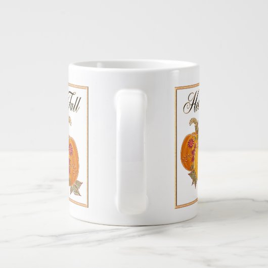 hallo Herfst Grote Koffiekop (Achterkant)