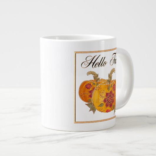 hallo Herfst Grote Koffiekop (Voorkant rechts)