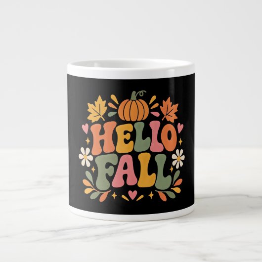 Hallo Herfst Grote Koffiekop (Voorkant)
