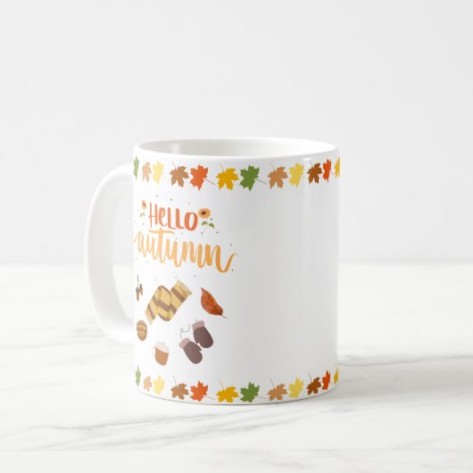 Hallo herfst hallo, koffiemok (Voorkant links)