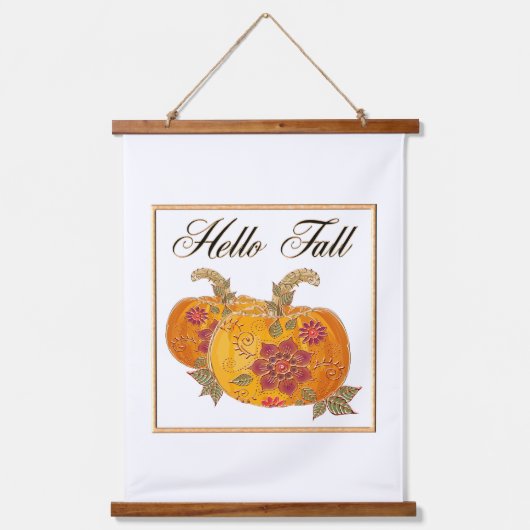 hallo Herfst Hangend Wandkleed (Voorkant)