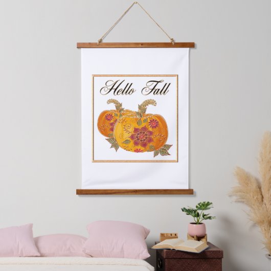 hallo Herfst Hangend Wandkleed (Slaapkamer)