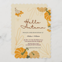 Hallo herfst herfst babyshower verjaardagsfeestje 