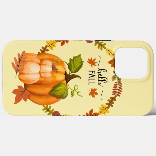 Hallo Herfst herfst bladeren pompoenen telefoon iP Case-Mate iPhone Case (Achterkant (horizontaal))