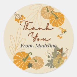 Hallo herfst herfst dank u aangepaste stickers