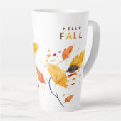 Hallo Herfst Herfst in Liefde Waterverf Latte Mok (Rechterhoek)