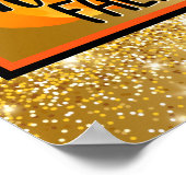 hallo Herfst herfst Pas Tekst en Kleur aan Poster (Hoek)