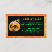 hallo Herfst herfst Pas Tekst en Kleur aan Visitekaartje (Achterkant)