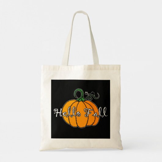hallo Herfst Herfst Pumpkin Hellow Pumpkin Tote Bag (Achterkant)