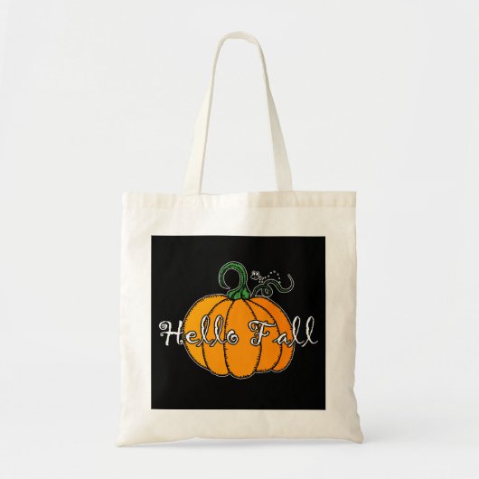 hallo Herfst Herfst Pumpkin Hellow Pumpkin Tote Bag (Voorkant)