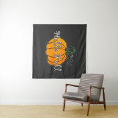 hallo Herfst Herfst Pumpkin Hellow Pumpkin Wandkleed (In Situ (horizontaal))