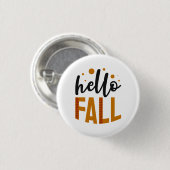 Hallo Herfst Herfst Ronde Button 3,2 Cm (Voorkant /achterkant)