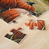 Hallo Herfst Herfst Thanksgiving Plattelandsschuur Legpuzzel (Zijkant)