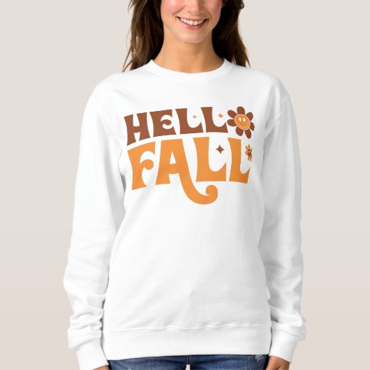 HALLO HERFST HERFST THEMA RETRO GROOVY TRUI (Voorkant)