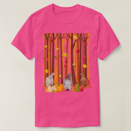 hallo herfst Herfst van Maple Leaf Mannen W T-shirt (Design voorkant)