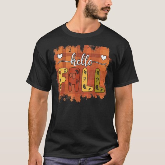 hallo Herfst herfst Vibes Cute Herfst Pset Leaves  T-shirt (Voorkant)