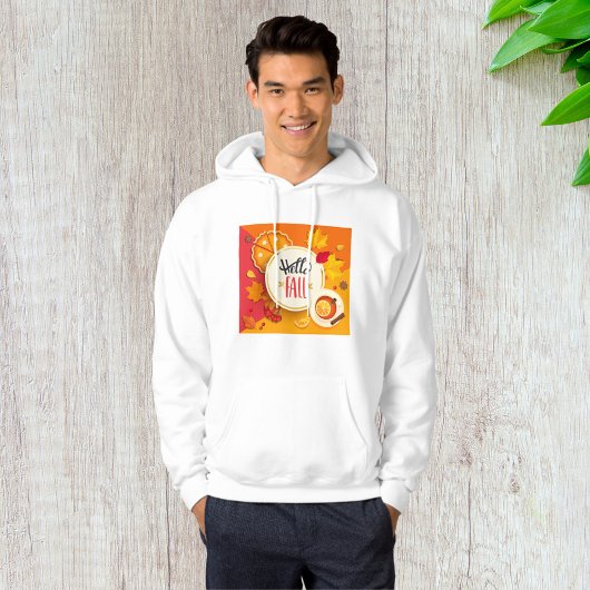 Hallo Herfst herfstbladeren en pompoentaart Hoodie