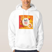 Hallo Herfst herfstbladeren en pompoentaart Hoodie (Voorkant)