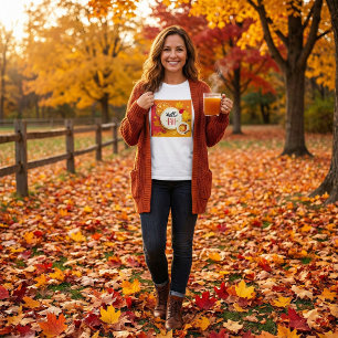 Hallo Herfst herfstbladeren en pompoentaart T-shirt