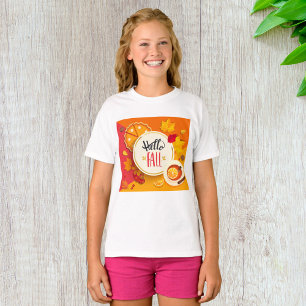 Hallo Herfst herfstbladeren en pompoentaart T-shirt