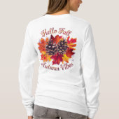 Hallo Herfst, herfstvibes T-shirt (Achterkant)