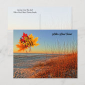 hallo Herfst Hilton Head Island Beach South Caroli Briefkaart (Voorkant / Achterkant)