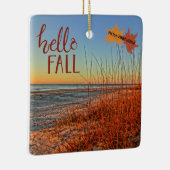 hallo Herfst Hilton Head Island Beach South Caroli Keramisch Ornament (Rechts)