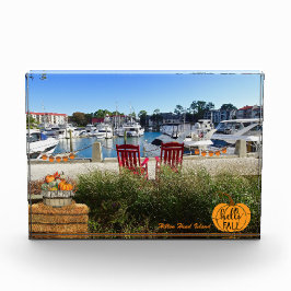 Hallo Herfst Hilton Head Island Harbor Town Marina Fotoblokken