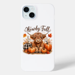 Hallo Herfst Hoogland Koe Gelukkig Thanksgiving He iPhone 15 Mini Hoesje