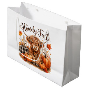 Hallo Herfst Hoogland Koe Gelukkig Thanksgiving He Groot Cadeauzakje