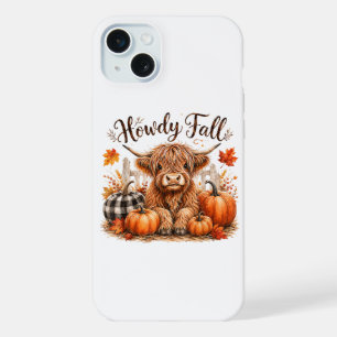 Hallo Herfst Hoogland Koe Gelukkig Thanksgiving He iPhone 15 Plus Case