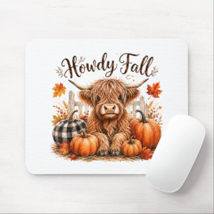 Hallo Herfst Hoogland Koe Gelukkig Thanksgiving He Muismat