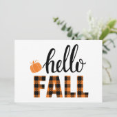 Hallo Herfst Kaart (Staand voorkant)