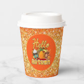 hallo herfst Kleur aanpassen Papieren Bekers (Voorkant)
