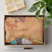 hallo herfst Kleur aanpassen Tissuepapier (Geschenk)