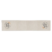 Hallo Herfst Krans rustiek Korte Tafelloper (Horizontaal)