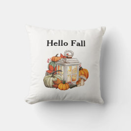 Hallo Herfst Lantaarn Pompoenen Herfst Decoratie Kussen