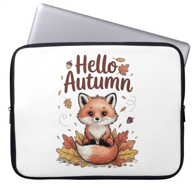 Hallo Herfst Laptop Sleeve (Voorkant)