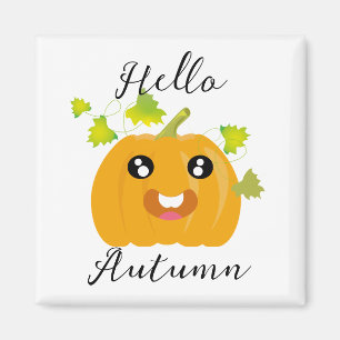 Hallo Herfst - Leuke Halloween Pompoen Magneet