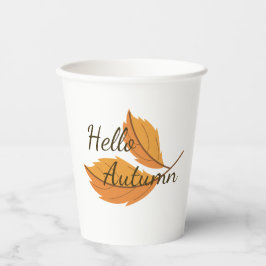 Hallo Herfst - Levendige Herfstloof Collectie Mok Papieren Bekers