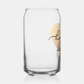 Hallo Herfst Love Heart Blikvorm Glas (Rechts)