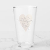 Hallo Herfst Love Heart Glas (Achterkant)