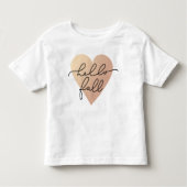 Hallo Herfst Love Heart Kinder Shirts (Voorkant)